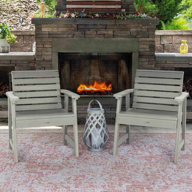HIGHWOOD Weatherly Garden Chairs Set of Two