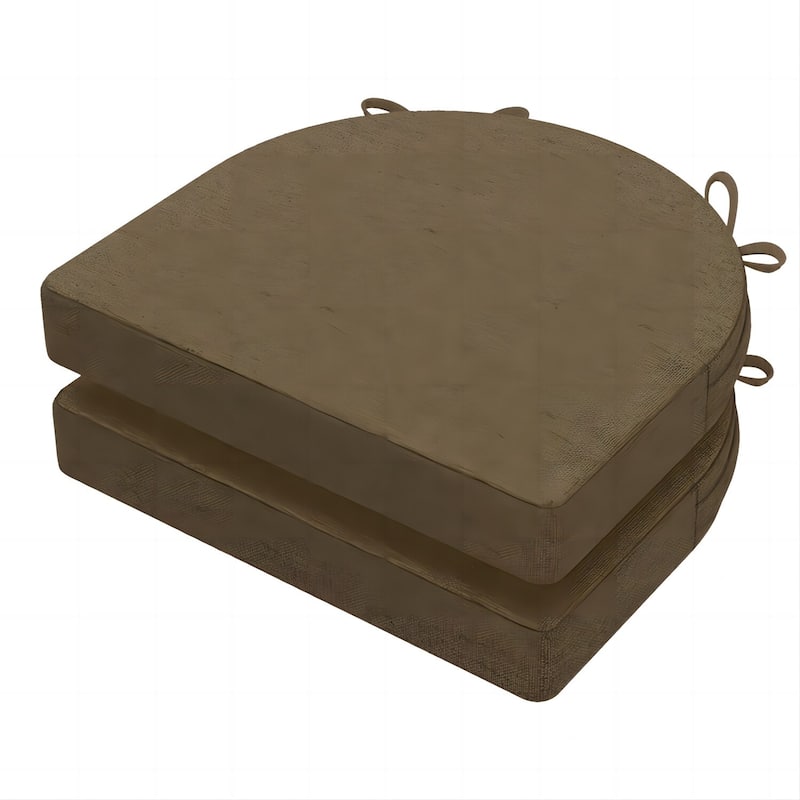 AAAAAcessories 17 in. X 16 in.Indoor Strap Non-slip Chair Cushion for Multi-scenario Setups (2 Pack) - N/A