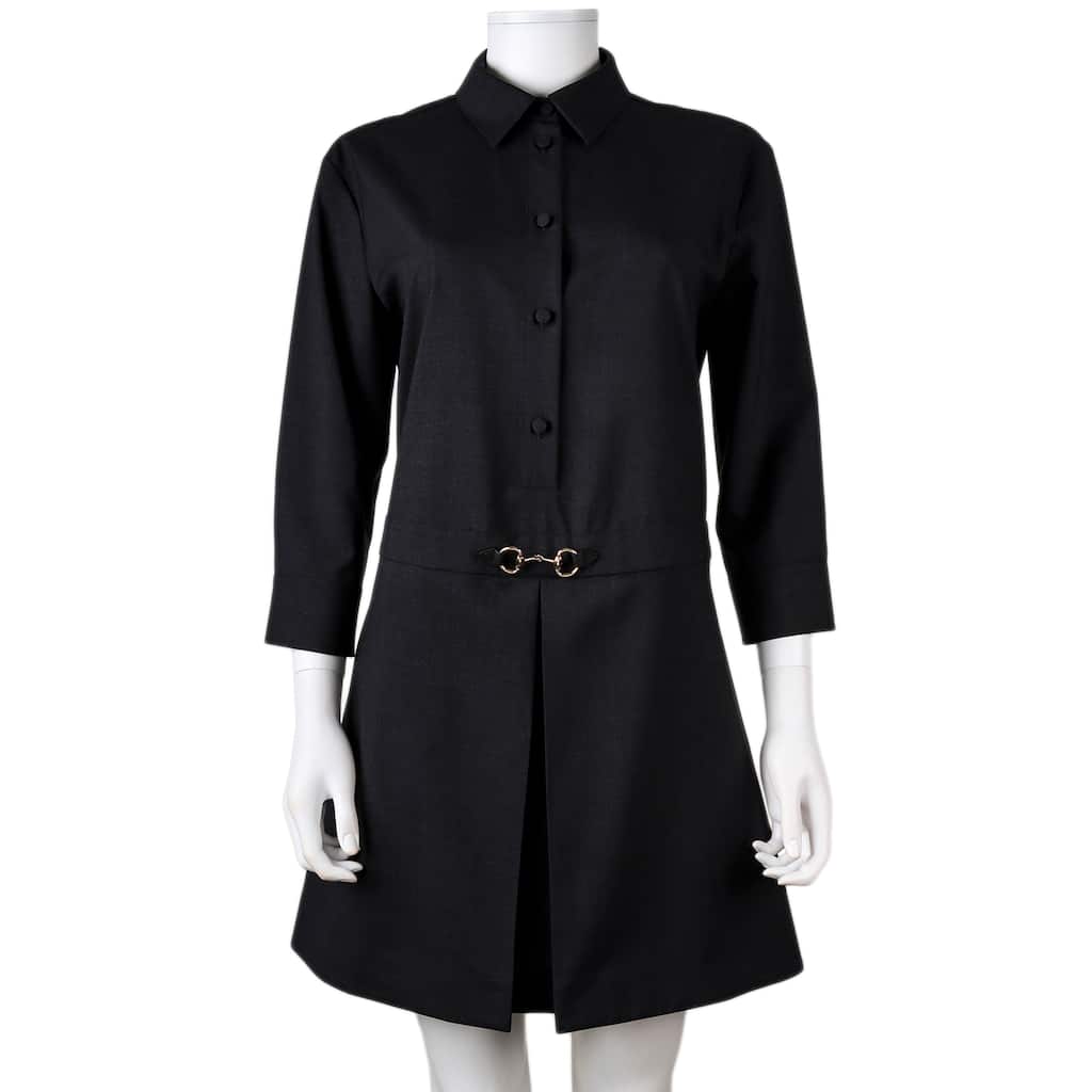 Gucci Wool Dress with Horsebit