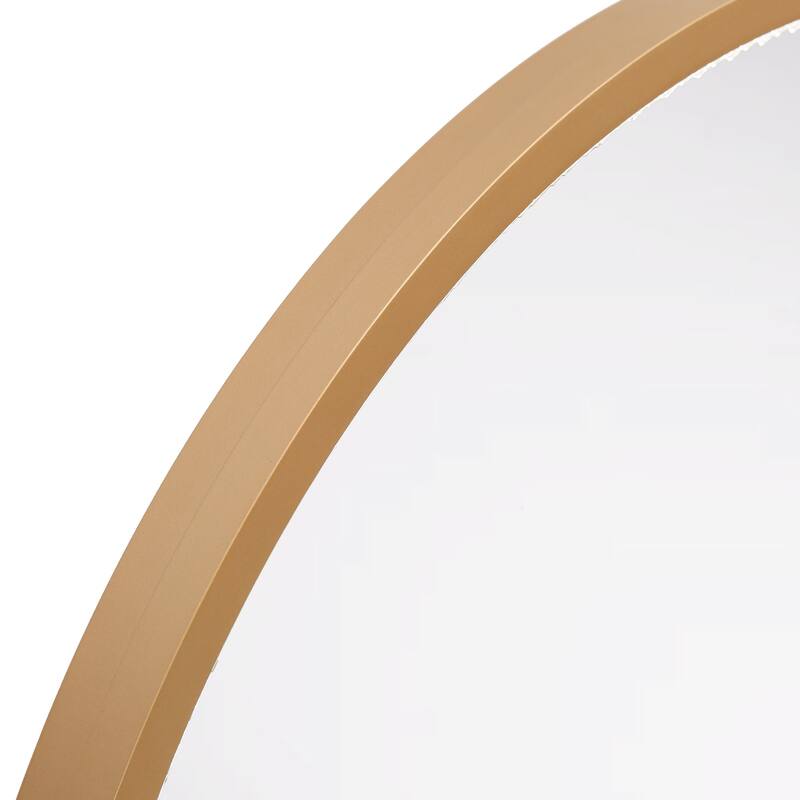 Luxury LED Wall Mirror Dimmable Bathroom Vanity Anti-fog Mirror - Black/Dark Gold - 36'' H X 2'' W