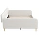 preview thumbnail 54 of 56, Tufted Upholstered Daybed with 4 Solid Pine Legs, Linen Fabric Sofa Bed Frame, Wooden Slat Support, Easy Assemble