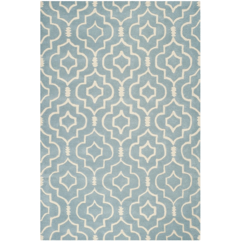 SAFAVIEH Handmade Chatham Cvetka Modern Moroccan Wool Rug
