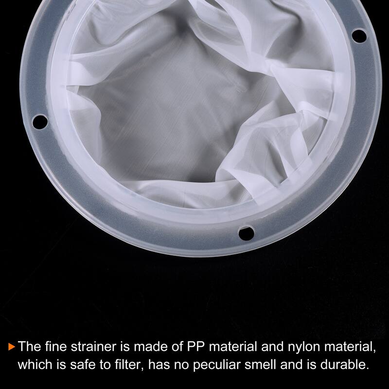 4Pcs 5.4" O.D. 300 Mesh Food Filter Strainer Fine Mesh Filters Strainers White