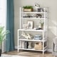 preview thumbnail 10 of 20, 5-Tier Kitchen Bakers Rack Utility Storage Shelf Microwave Oven Stand, Industrial Microwave Cart Kitchen Stand with Hutch