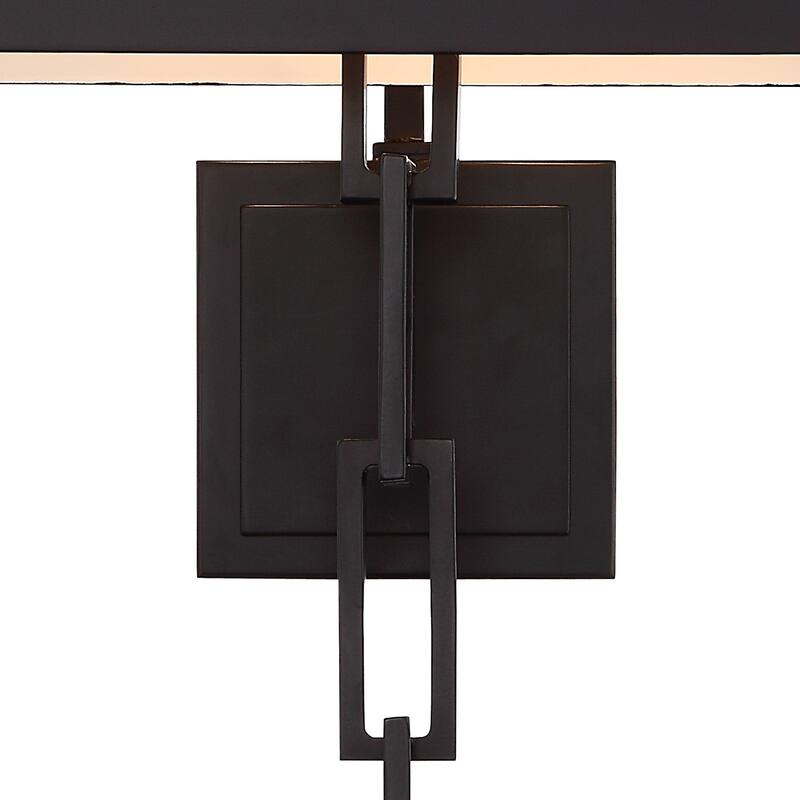 Designer Brian Patrick Flynn's Alston 2 Light Matte Black Outside & White Inside Sconce - 11.5'' W x 24.5'' H x 6'' D