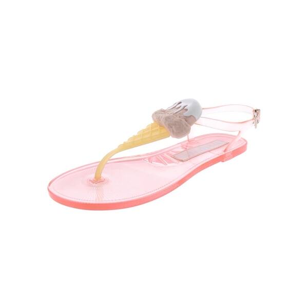 Shop Katy Perry Womens The Sundae Thong Sandals Jelly Flats