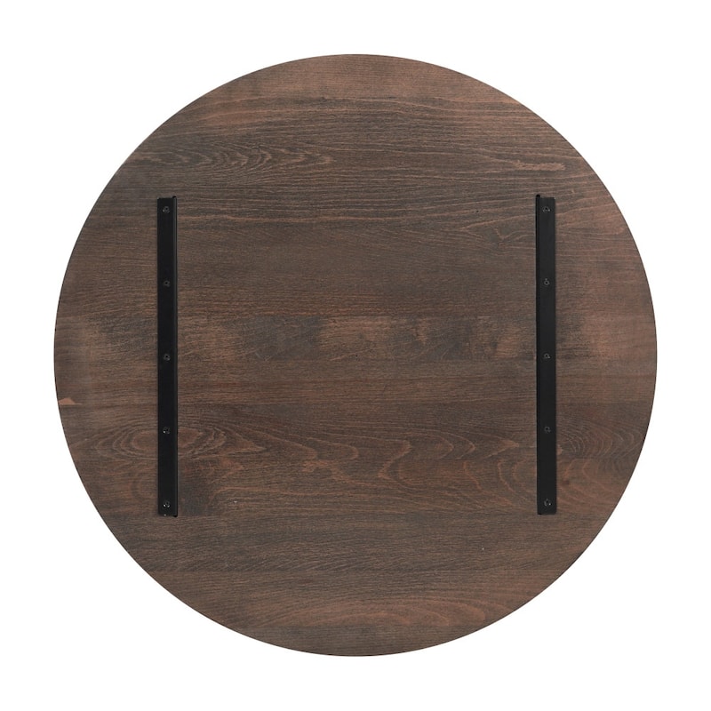 Commercial Solid Wood Tabletop with Support Bars for Indoor Use - 30"W x 30"D x 1.5"H