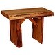preview thumbnail 1 of 2, Live Edge Locust Wood 2' Wildwood Bench Cedar Stain