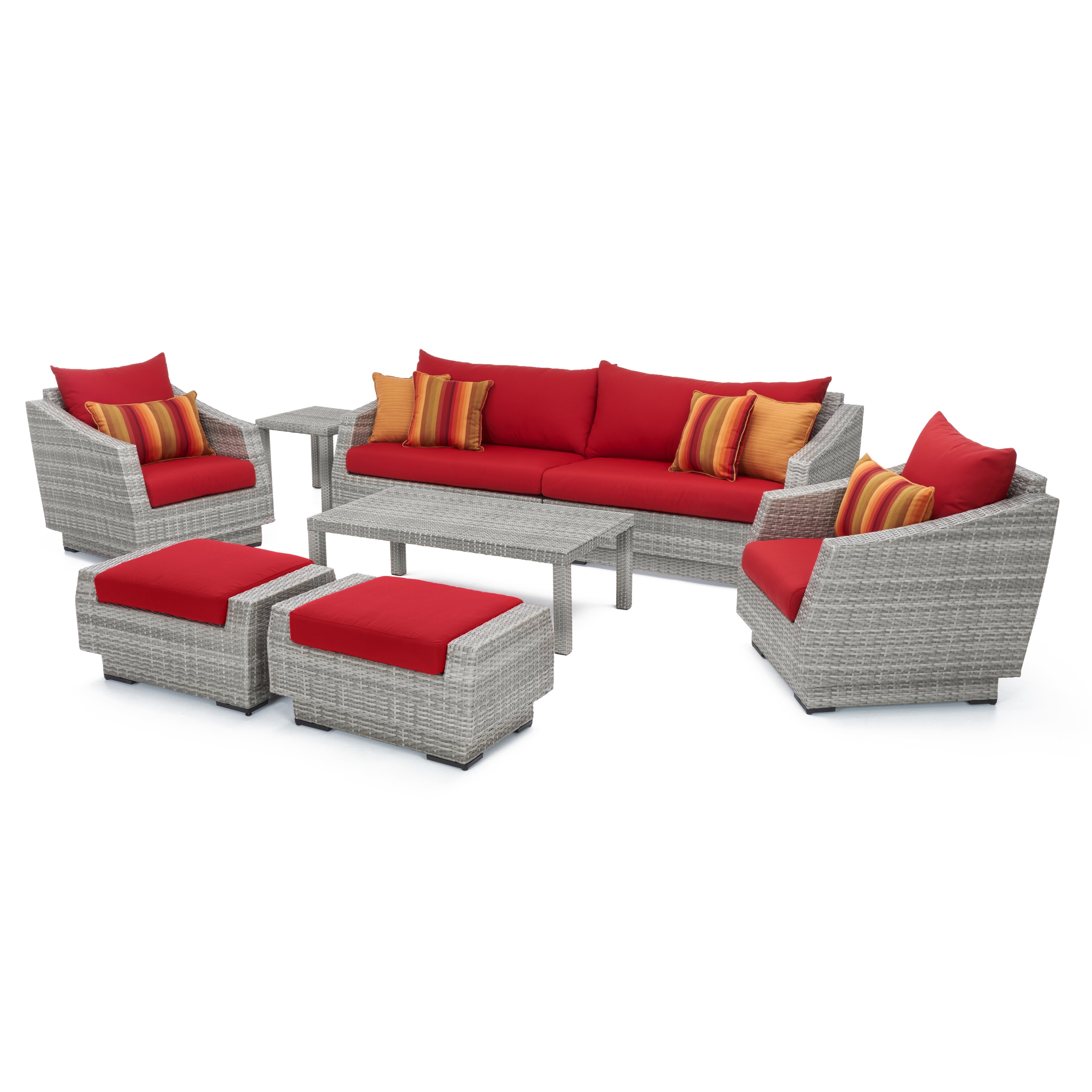 Cannes wicker sale sofa set