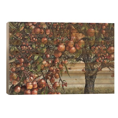 A Preponderance Of Pips Print On Wood by Maggie Vandewalle - Multi-Color