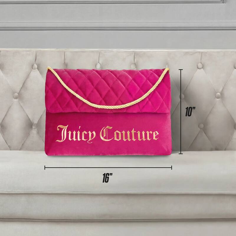 Juicy Couture Purse Pillow Decorative 1-Piece