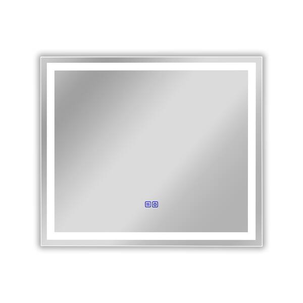 Frameless Wall Mounted LED Bathroom Mirror Colorless On Sale Overstock 25435176