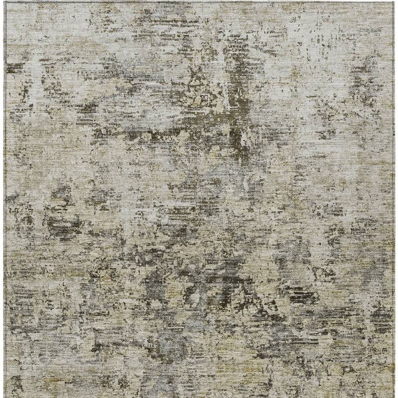 HomeRoots Abstract Transitional Rectangle Outdoor Rug