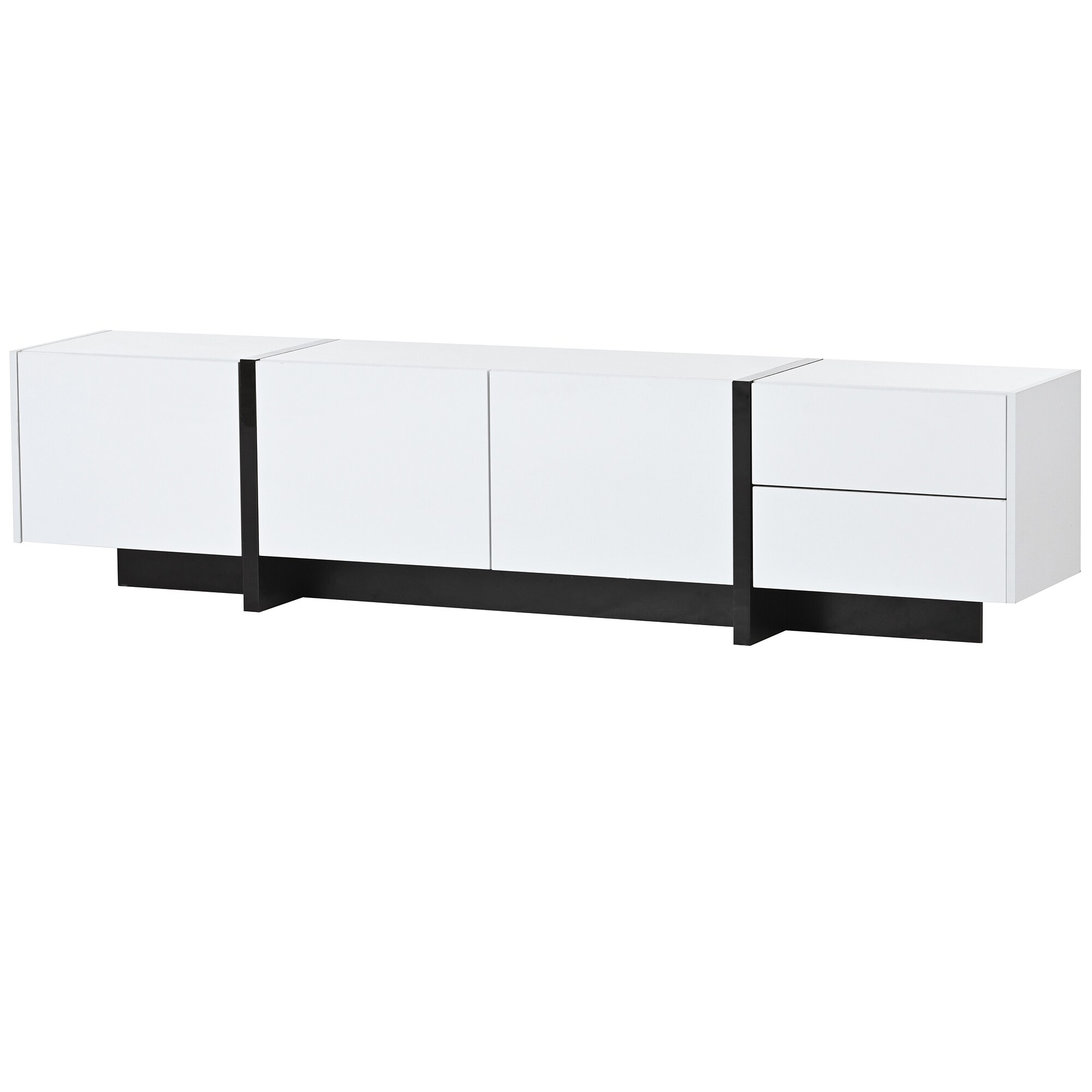 Cream high gloss tv unit cheap