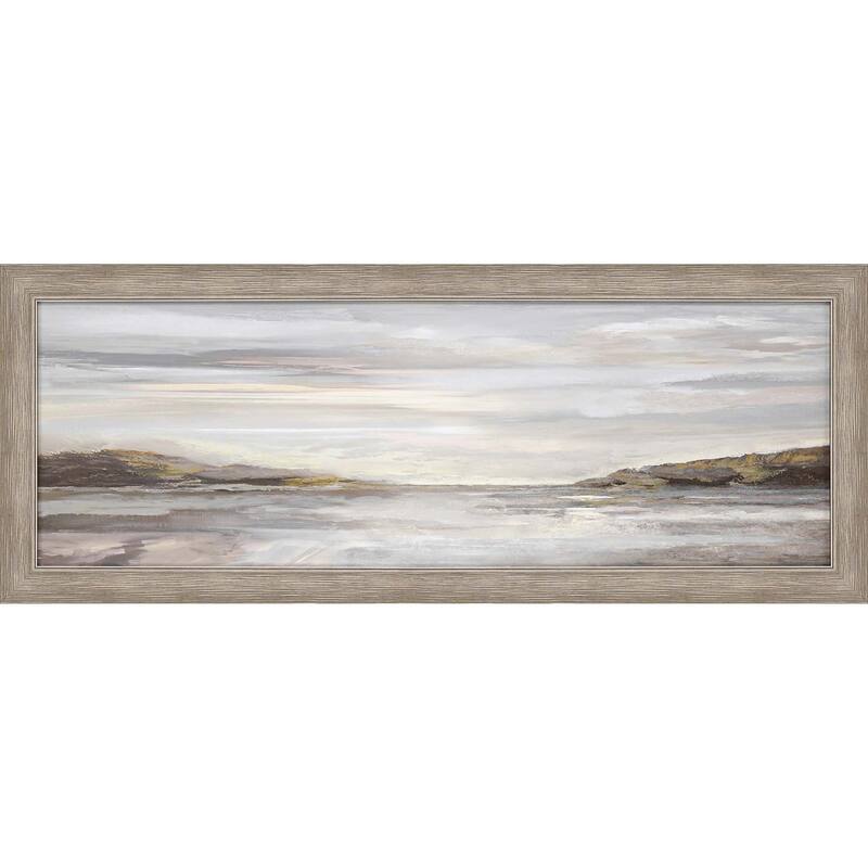 Nolton Haven Framed Art Giclee Under Glass - Grey - 20 X 52 X 2