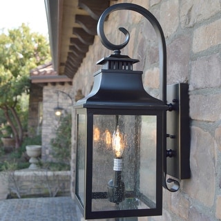 Morgan 2 Light Exterior Light in Imperial Black Finish