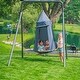 preview thumbnail 18 of 27, gobaplay Round Tree Swing, 39" Platform Saucer (Swingset Frame Not Included)