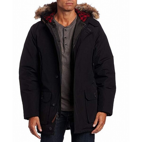 coat with large fur hood