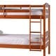 preview thumbnail 9 of 11, Walker Edison Solid Wood Twin-over-Twin Size Bunk Bed - Cherry