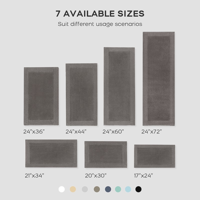 Madison Park Signature Splendor 100-percent Cotton Tufted 3000 GSM Reversible Bath Rug