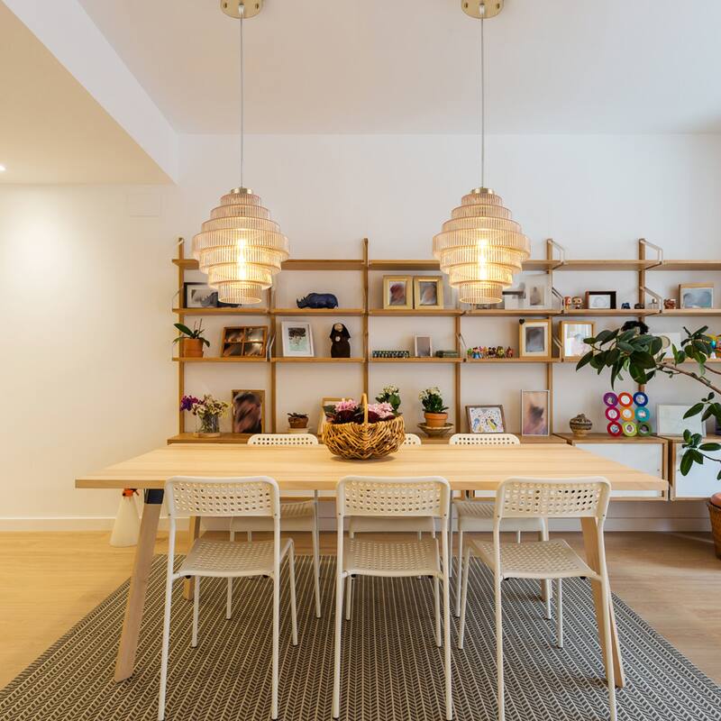 1-Light Classic Pendant Light with Glass Shade, Semi Flush Mount Chandelier for Dining Room Living Room Bedroom Kitchen