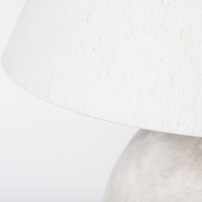 Mehdi Cream Ceramic w/Cream Fabric Shade Table Lamp