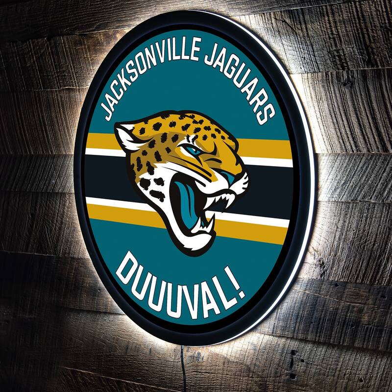 Jacksonville Jaguars LED Lighted Sign - Teal