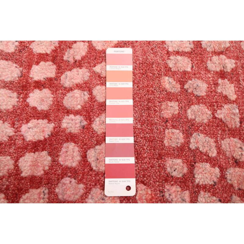 ECARPETGALLERY Hand-knotted Tangier Light Red Wool Rug - 8'2 x 9'9