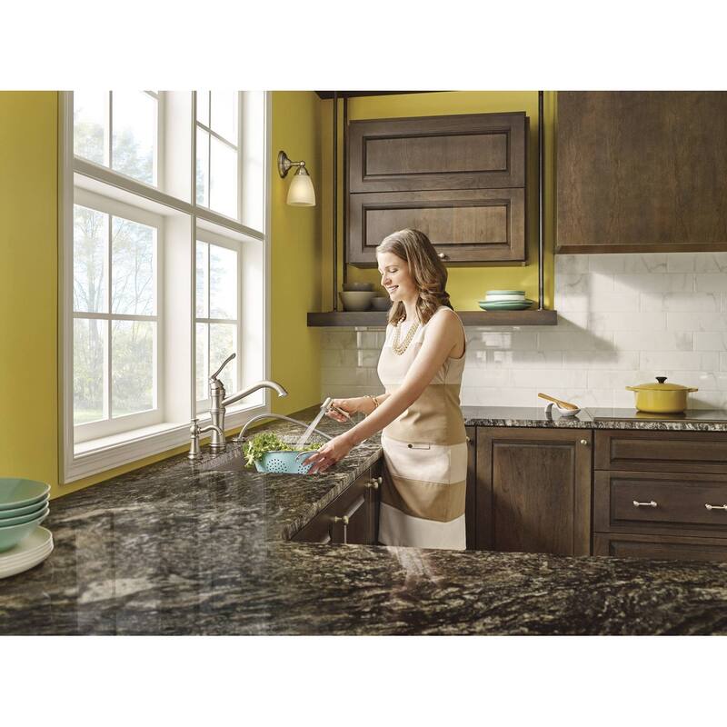 Moen Belfield1.5 GPM High-Arc Single Handle Kitchen Faucet with Side