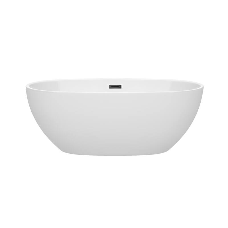 Wyndham Collection Juno 63" Free Standing Acrylic Soaking Tub with