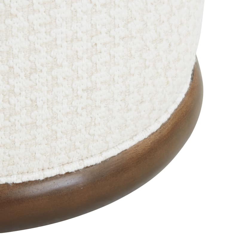 SAFAVIEH Couture Fiorelli Round Boucle Ottoman