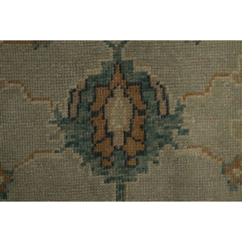 Hand Knotted Oriental 100% Wool Carpet Traditional Floral Greys & Charcoal Ziegler Area Rug - 8' 1'' X 6' 0''
