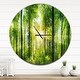 preview thumbnail 7 of 8, Designart 'Forest with Rays of Sun Panorama' Oversized Traditional Wall CLock 29 in. wide x 29 in. high