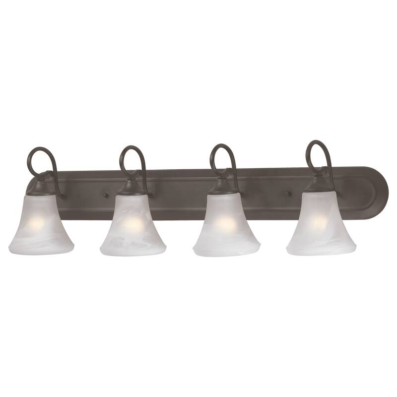 Elipse 18-inch Wide 2-Light Vanity Light in Brushed Nickel - 36 - Painted Bronze