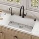 preview thumbnail 1 of 82, Karran Drop-In Quartz 33 in. 1-Hole Single Bowl Kitchen Sink Kit