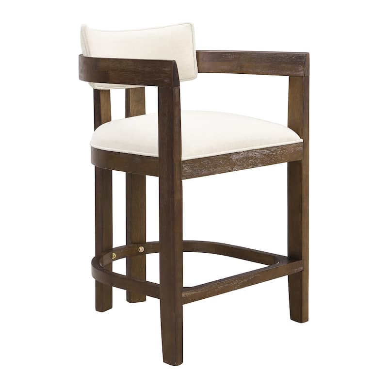 Maribel Upholstered Counter Stools Bar Stools (Set of 2) by Christopher Knight Home
