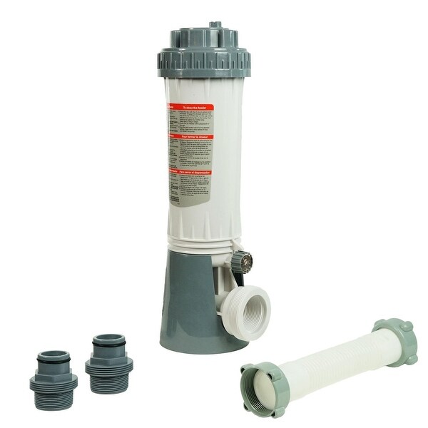 Automatic Swimming Pool Chlorine Feeder Kit with Threaded Nut Hose Connection