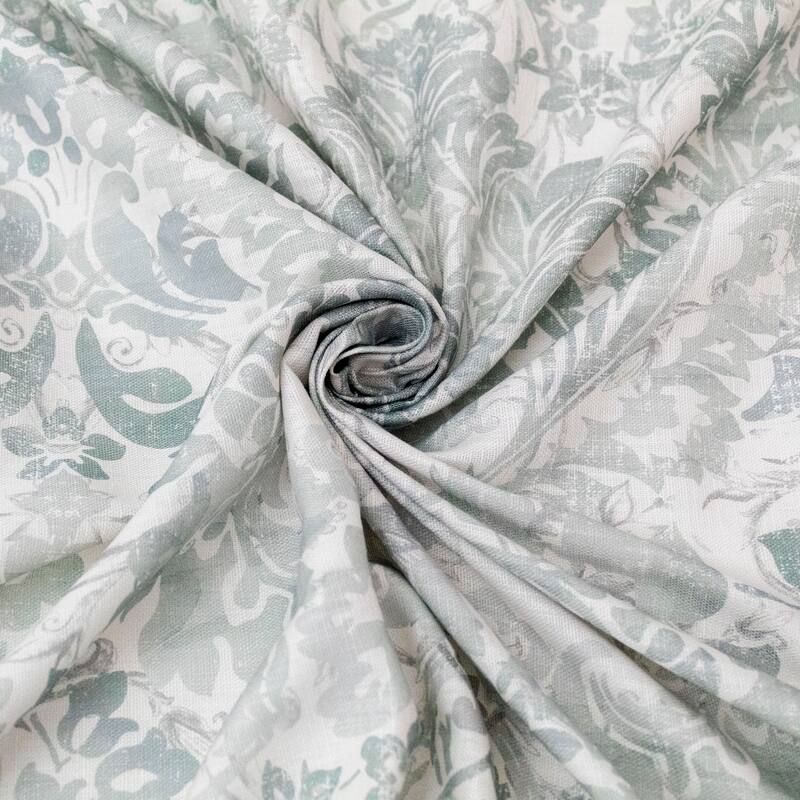 6ix Tailors Savannah Sage Pinch Pleat Double Width Drapery Panels Set of 2