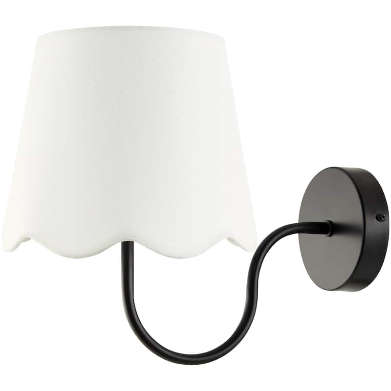 Livabliss Elanora Traditional Wall Sconce - 13"L x 8"W x 11"H - Black