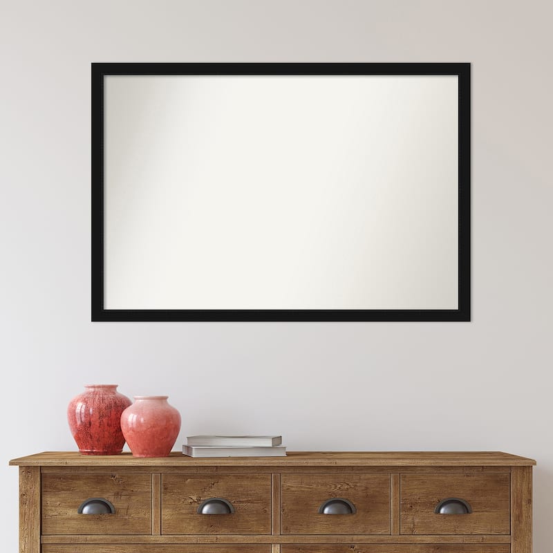 Non-Beveled Wall Mirror - Avon Black Narrow Frame