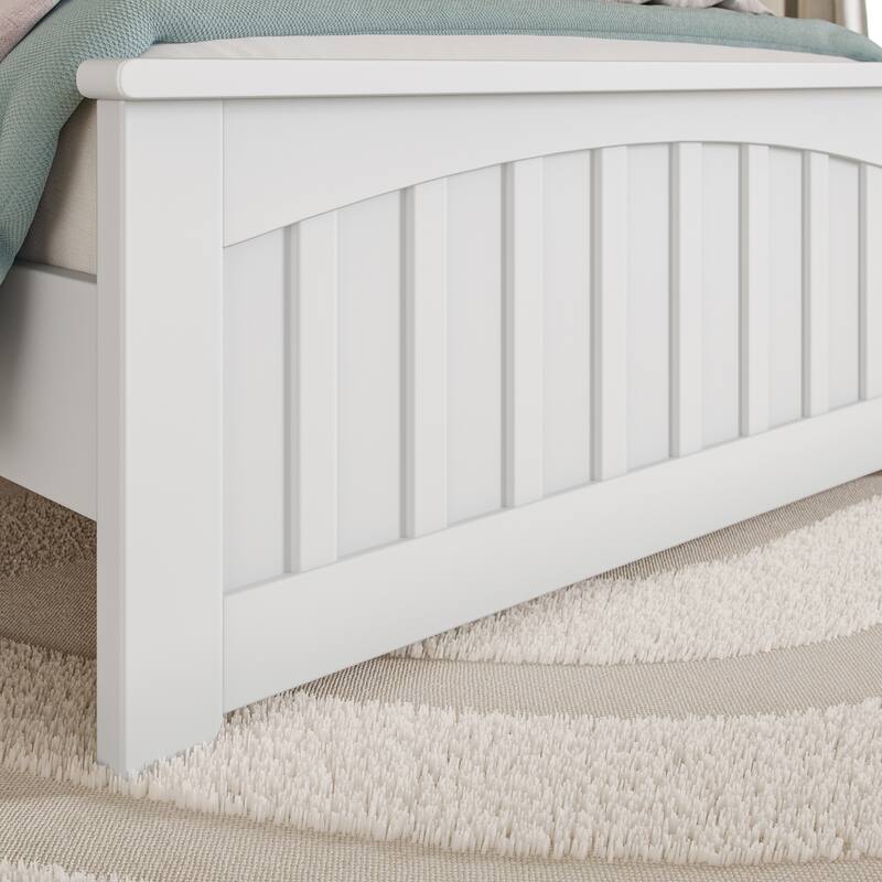 Becket Solid Wood Low Profile Platform Bed with Matching Footboard