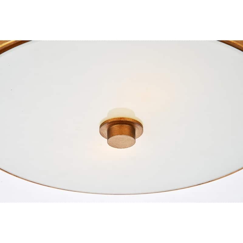 Ivy Court 2-light 12-inch Flush Mount Ceiling Light with White Shade