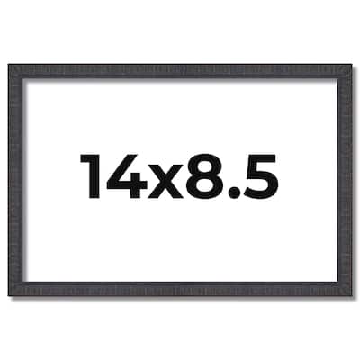 14x8.5 Frame Brown Solid Wood Picture Frame - Complete Modern Photo