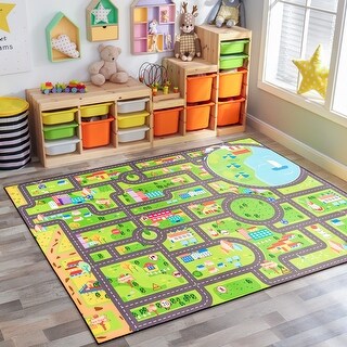 Sorbus City Streets Car Road Map – Interactive Toy Car Route, Activity ...