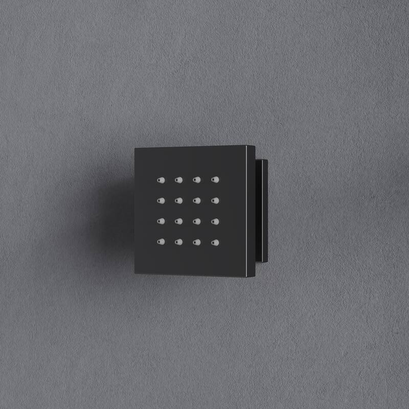 Thermostatic Dual Shower System 12" and 6" Rainfall Shower Head with 6 Body Jets & Handheld Shower