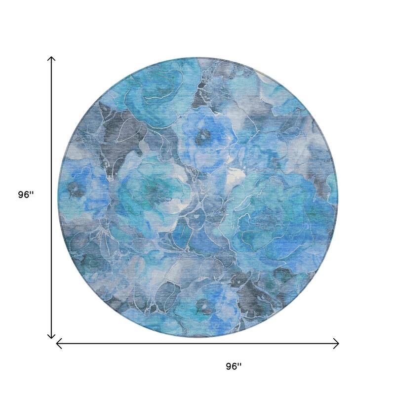 HomeRoots Floral Transitional Rectangle Outdoor Rug