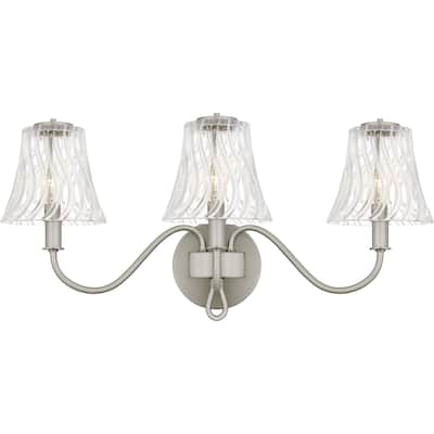 McKinney 3-Light Brushed Nickel Bath Light