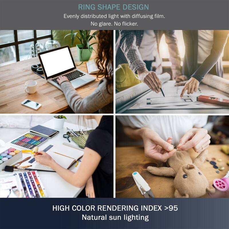 Lavish Home Swing Arm LED Desk Lamp