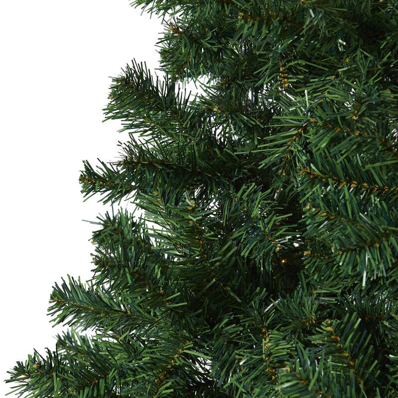 8ft. Pine Artificial Christmas Tree - Towering Seasonal Holiday X-Mas Centerpiece