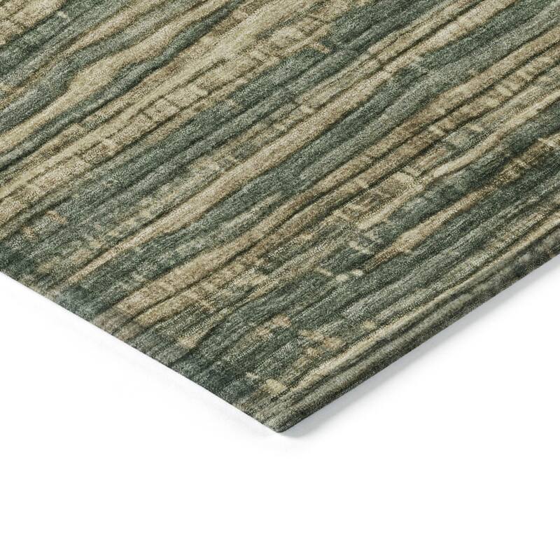 HomeRoots Striped Transitional Rectangle Outdoor Rug